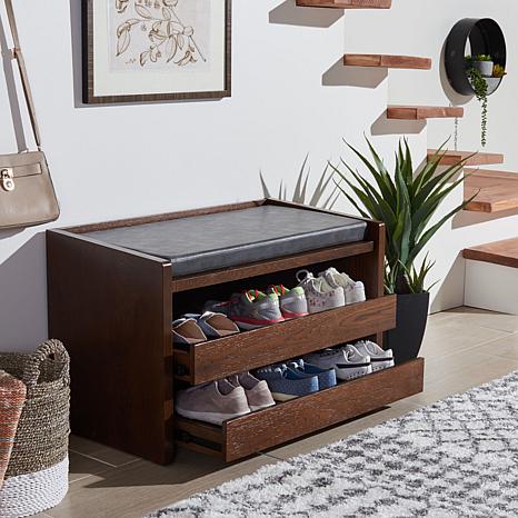 Safavieh Percy Storage Bench - Gray/Grey