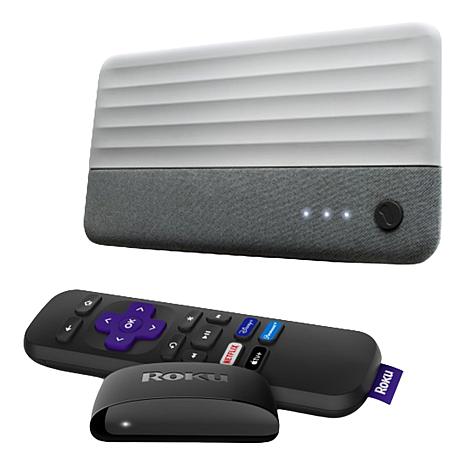 HSN Roku Express HD Streaming Player with One-For-All Antenna & Voucher