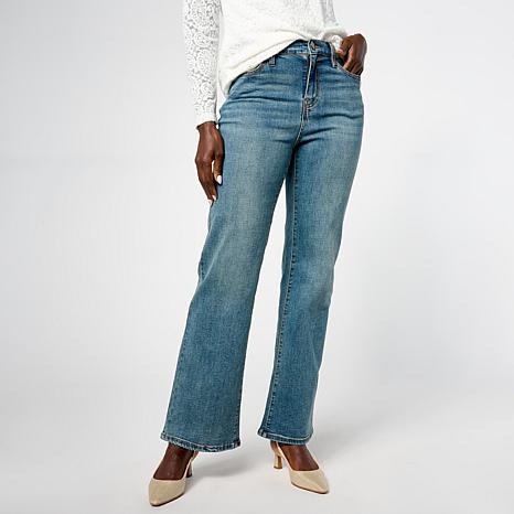 DG2 by Diane Gilman Lux Touch Denim The New Bootcut Jean - Blue - Size 10 Tall