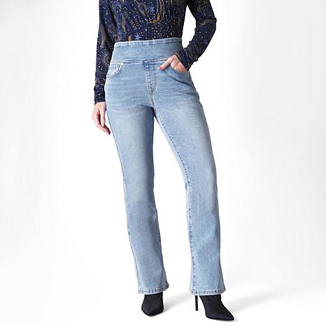 DG2 by Diane Gilman Legacy Stretch Denim Comfort Waist Bootcut Jean - Blue - Size XX-Small