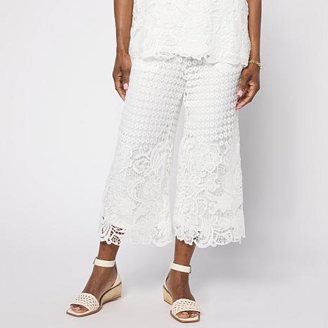 Nina Leonard Elastic Waist Pull-On Cropped Pant