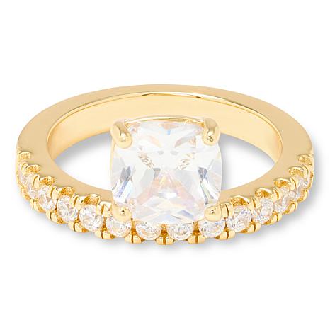 Radiance by Absolute™ 5.84ctw Cushion Cut Floating Ring - Metallic - Size 5