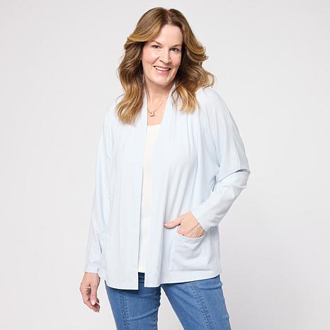 G by Giuliana Open Front Knit Cardigan - Tan - Size Large