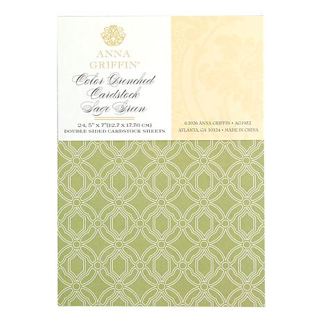 Anna Griffin® Color Drenched 5" x 7" Card Stock 24-pack - Green