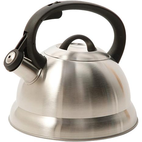 Photos - Glass MR COFFEE Mr. Coffee Flintshire 1.75 Qt Stainless Steel Whistling Tea Kettler 92386562M