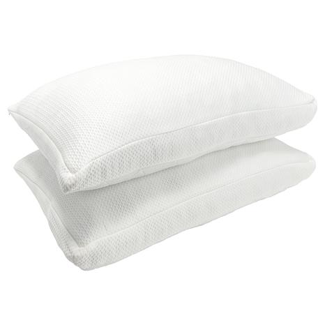 Joy Mangano Joy CleanBoss 5-Star Hotel Memory Cloud Set of 2 Pillows - Ivory/Off White