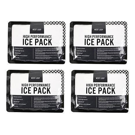 West Loop 350g Ice Packs - Set of 4 - Black