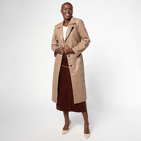 GREY by Jhoan Sebastian Grey Grey by Jhoan Sebastian Grey Faux Leather Trench Coat - Black - Size X-Small