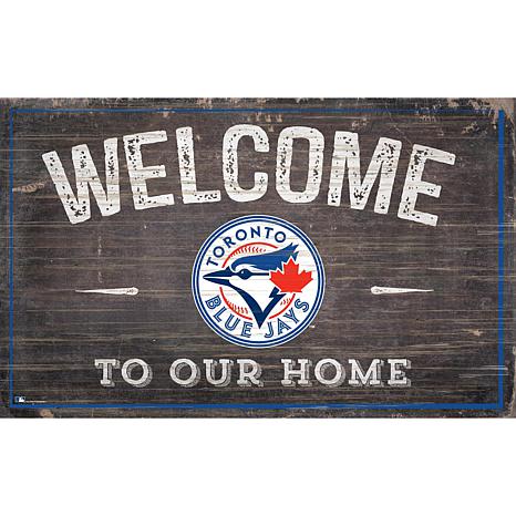 Fan Creations Officially Licensed MLB Welcome to our Home Sign - Toronto Blue Jays