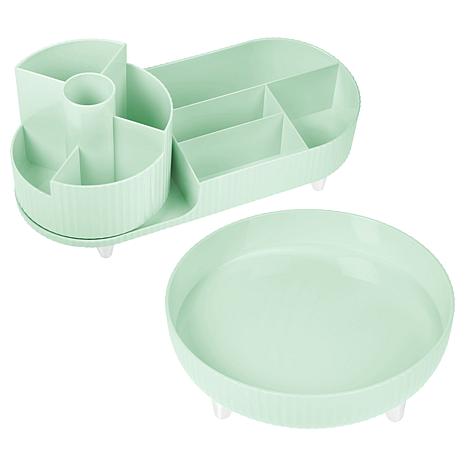 Improvements Rotating Storage Organizer - Set of 2 - Green