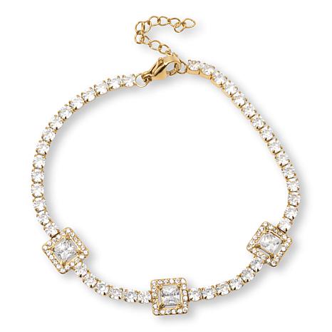 Radiance by Absolute™ 5.7ctw CZ Tennis Bracelet - Metallic