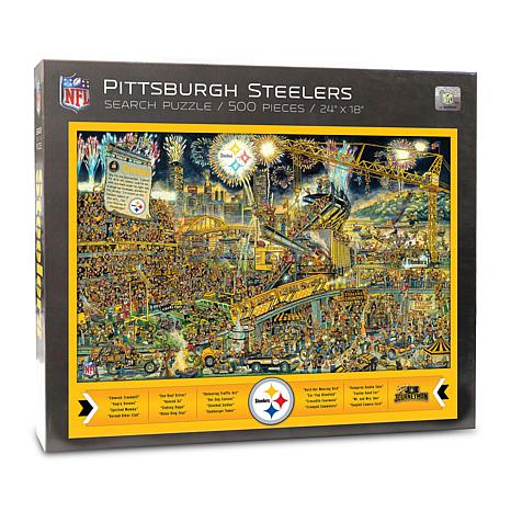 Football Fan Shop Officially-Licensed NFL Joe Journeyman Puzzle - Pittsburgh Steelers