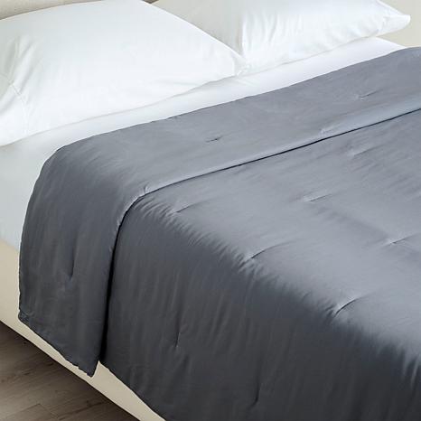 Concierge Collection Lyocell Silken Down Alternative Blanket Full/Queen - Gray/Grey - Full/Queen