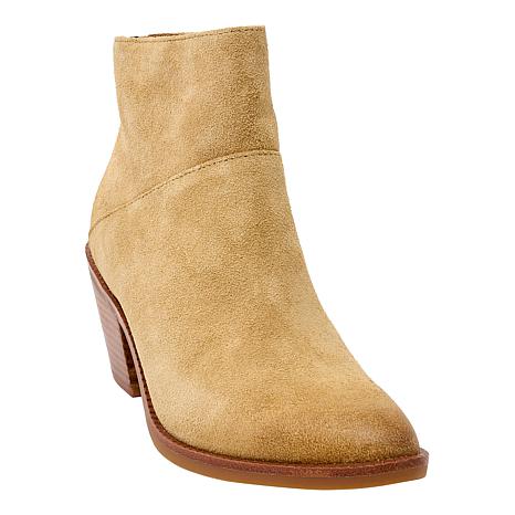 Sofft Marley Water Resistant Western Bootie - Chocolate Brown Leather - Size 9