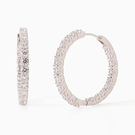 Radiance by Absolute™ 4.2ct Inside/Out Hoop Earrings - Metallic