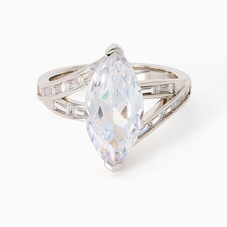 Radiance by Absolute� Marquise Center Stone Ring - Metallic
