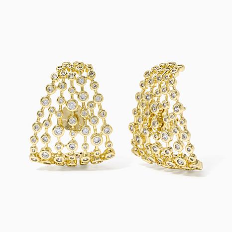 Radiance by Absolute Mesh Waterfall Earring - Metallic