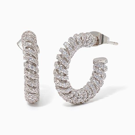Radiance by Absolute Radiance Coiled Hoop Earrings - Metallic