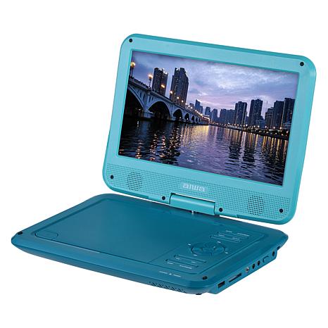 AIWA 10.1" Portable DVD Player - Blue Turquoise