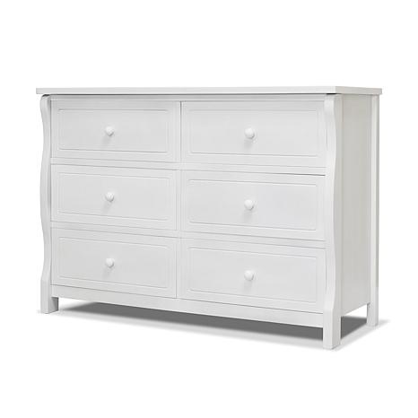 Sorelle Princeton Elite Double Dresser - White
