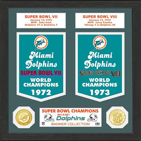 Highland Mint Officially Licensed NFL Super Bowl Collection Photo Mint -Dolphins