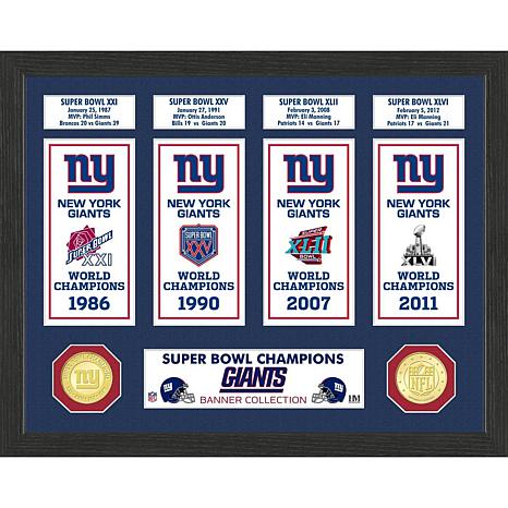 Highland Mint Officially Licensed NFL Super Bowl Collection Photo Mint - Giants