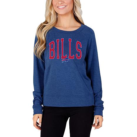 Football Fan Shop Officially Licensed NFL Concepts Sport Mainstream Ladies LS Top Bills - Blue