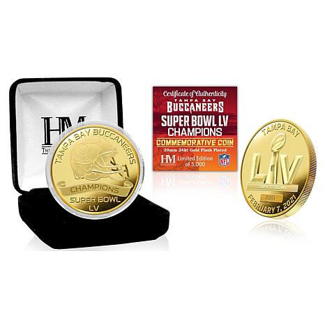 Highland Mint NFL Tampa Bay Buccaneers Super Bowl LV Champions Gold-Plated Coin