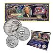 USA 250th Anniversary Coin and Colorized Currency Set