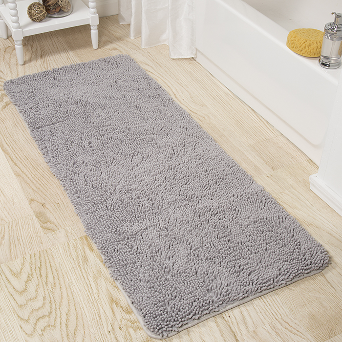 Lavish Home Memory Foam Shag Bath Mat - 24" x 60" - 8357156 | HSN