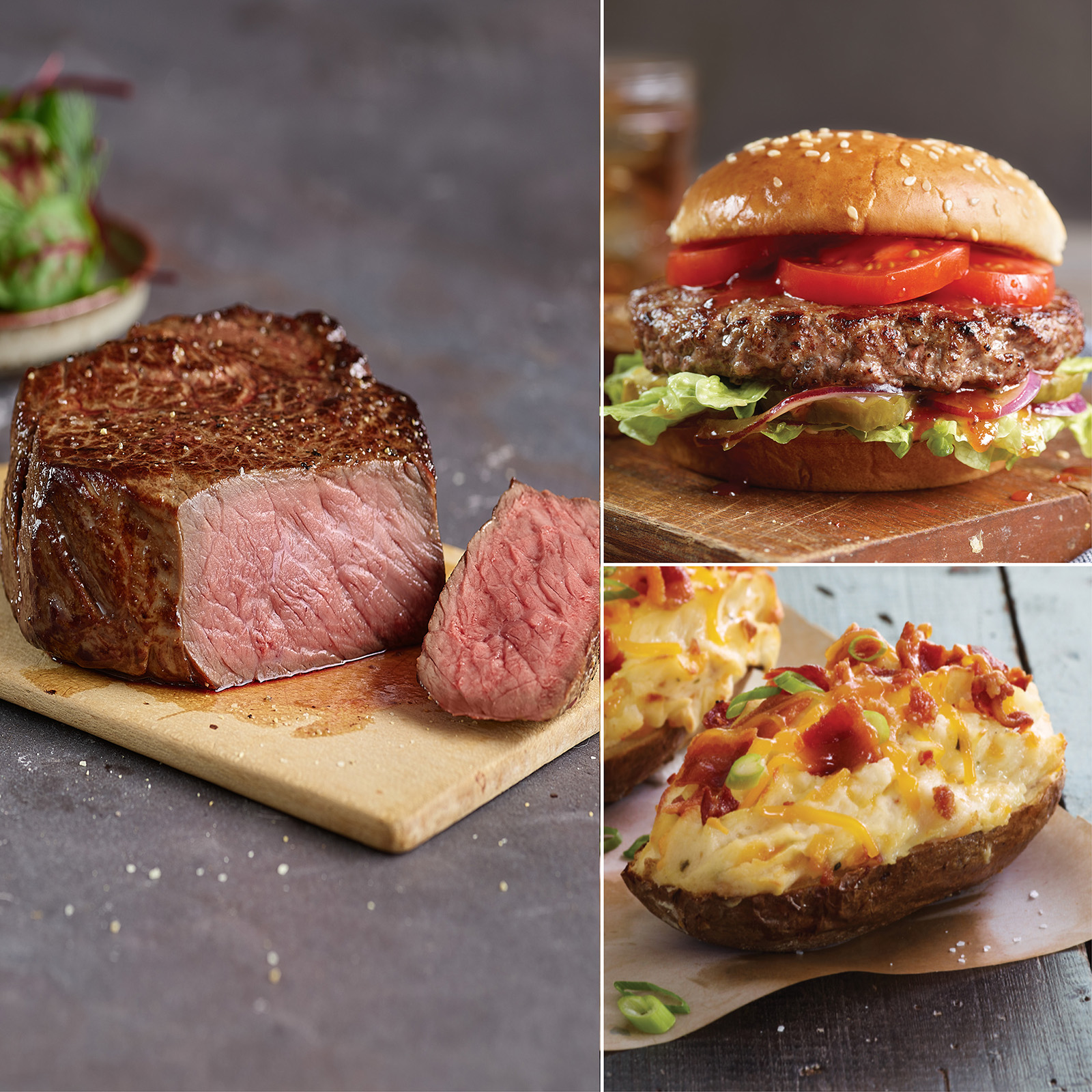 Kansas City Steaks 12 Steakburgers, 4 Sirloins, 4 Potatoes 20164596