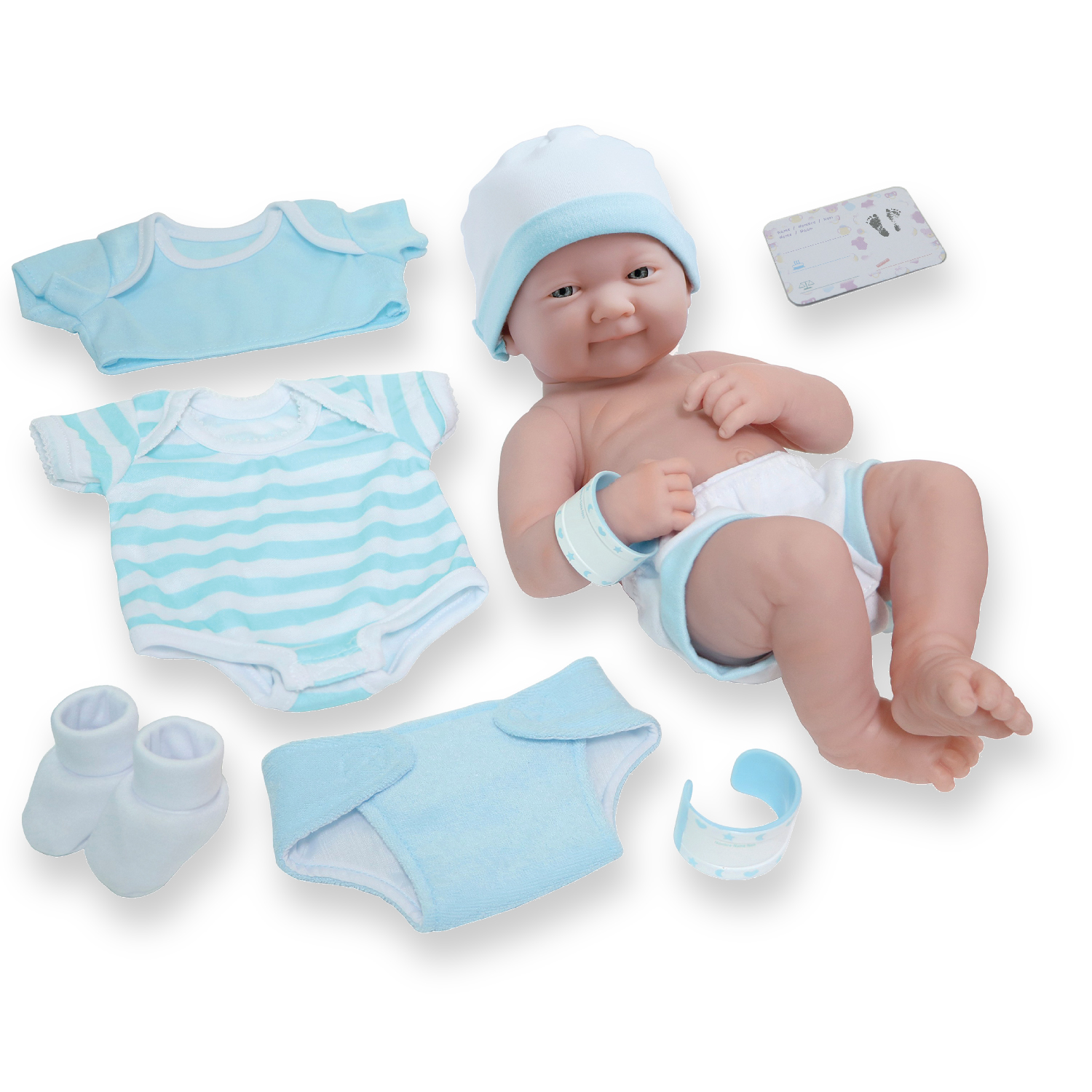 JC Toys La Newborn Nursery 14" Boy Baby Doll Gift Set 20241116 HSN