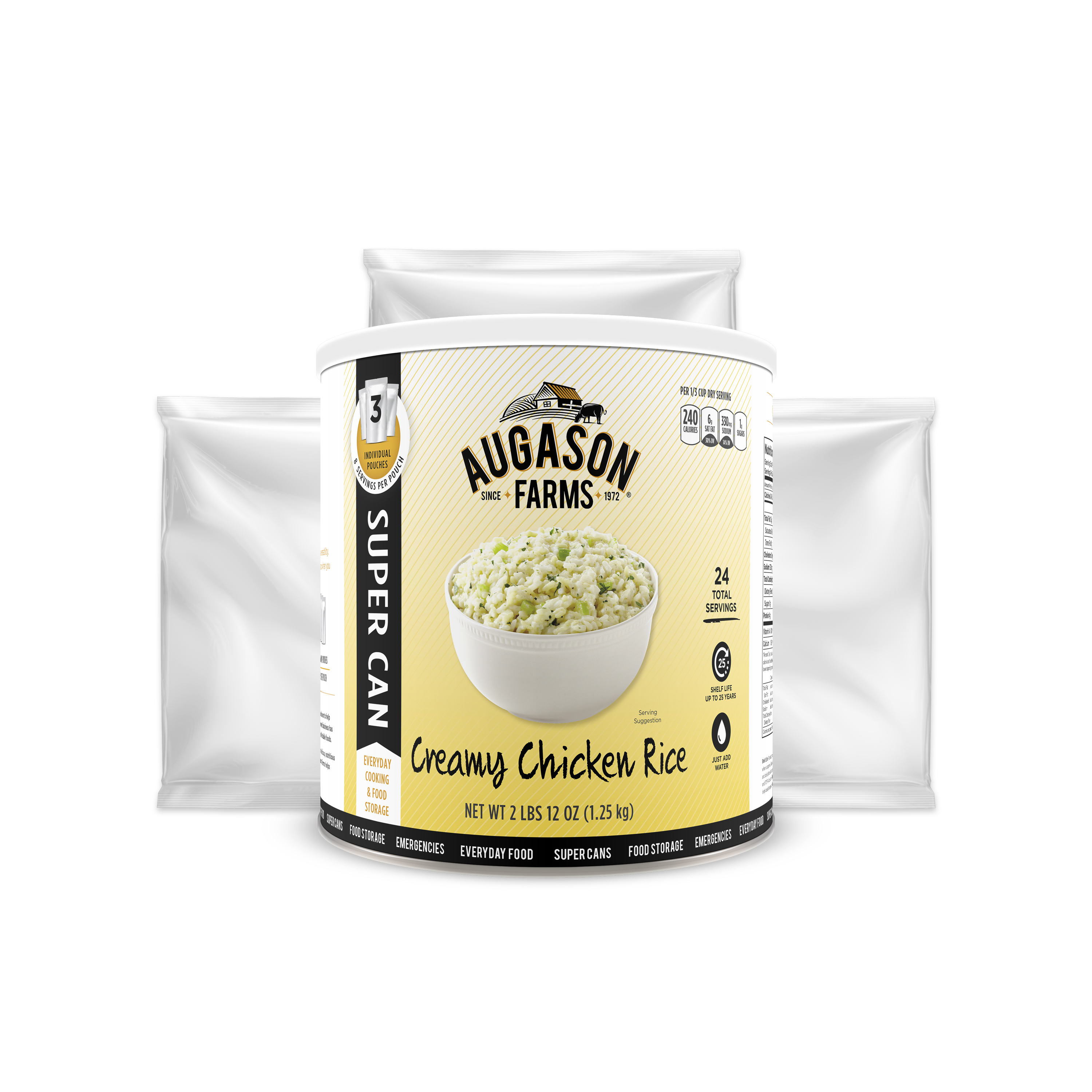 Augason Farms Creamy Chicken Flavored Rice 14.67 oz. 3-pack - 20262524 ...