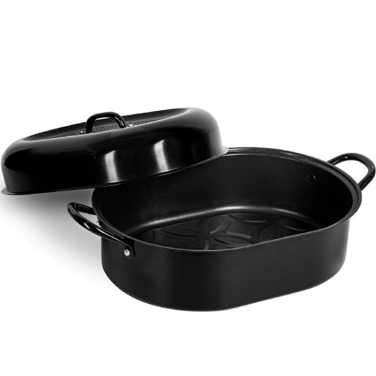 Granitestone 16" Oval Ultra Nonstick Roasting Pan with Lid 20373103 HSN