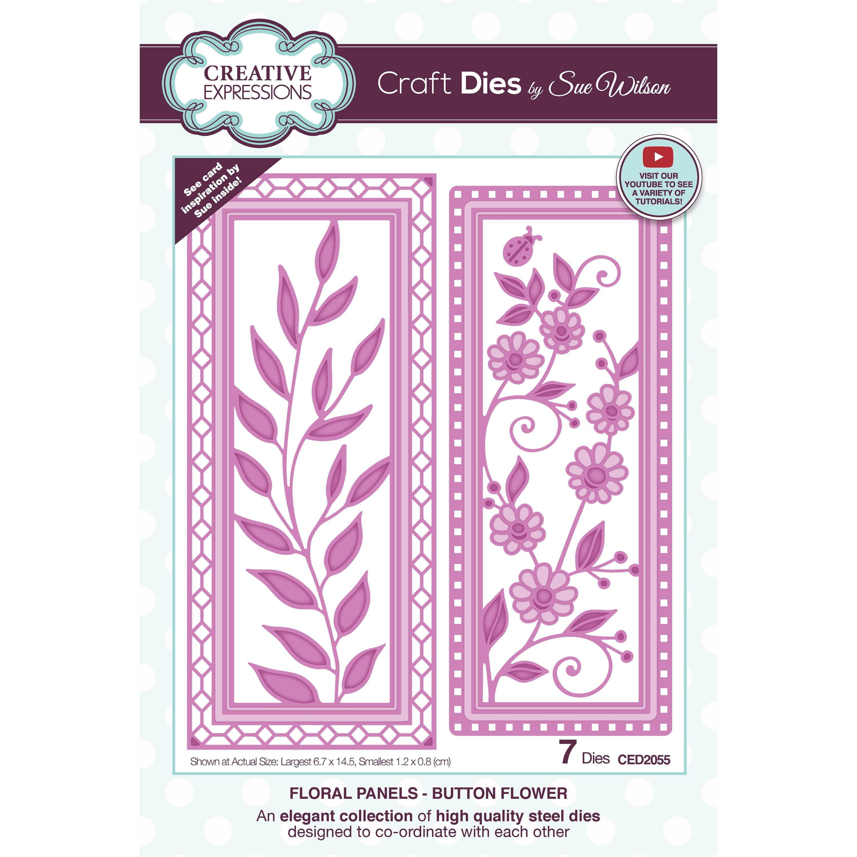 Creative Expressions Sue Wilson Floral Panels Collection Craft Die ...