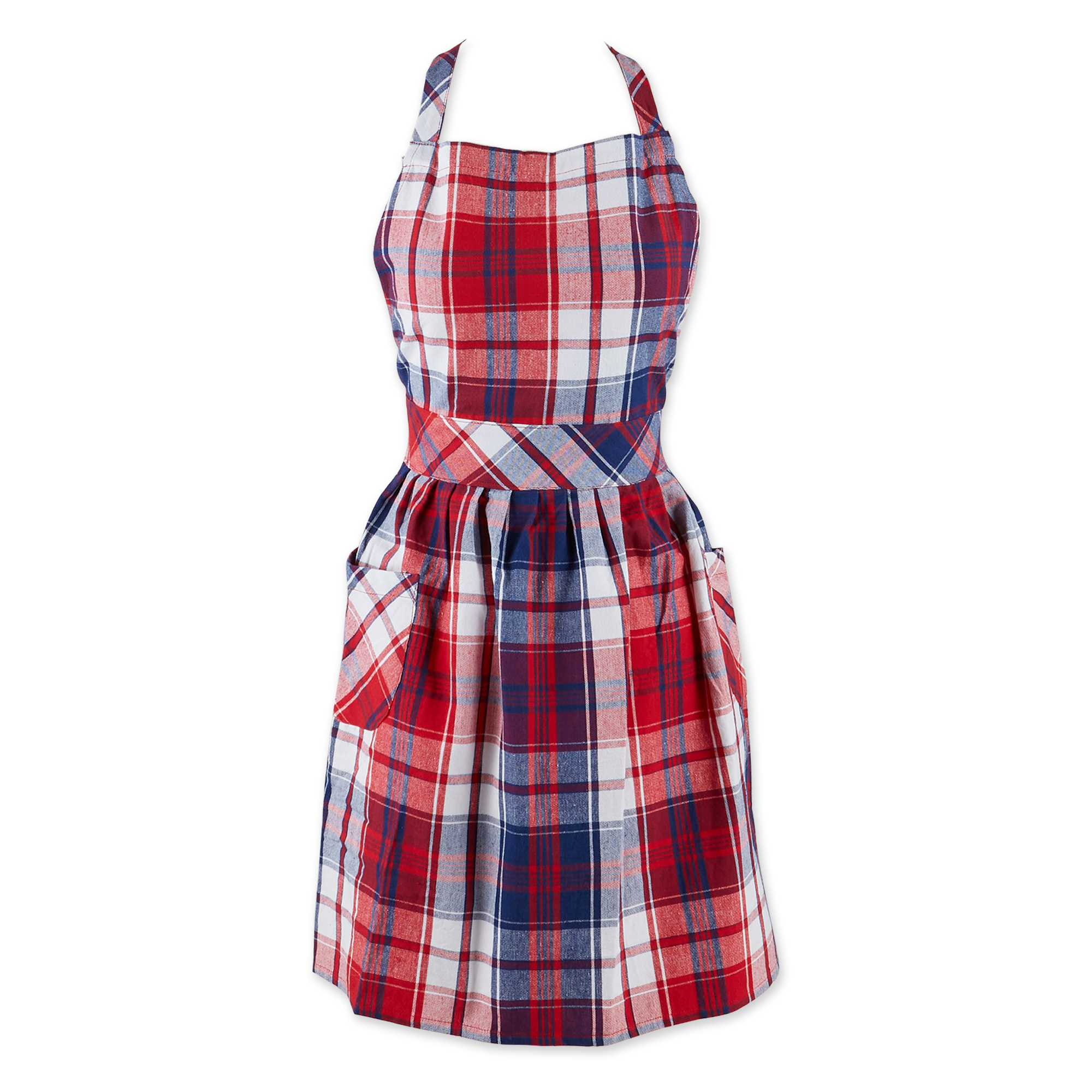 Design Imports Americana Plaid Apron 20630930 HSN