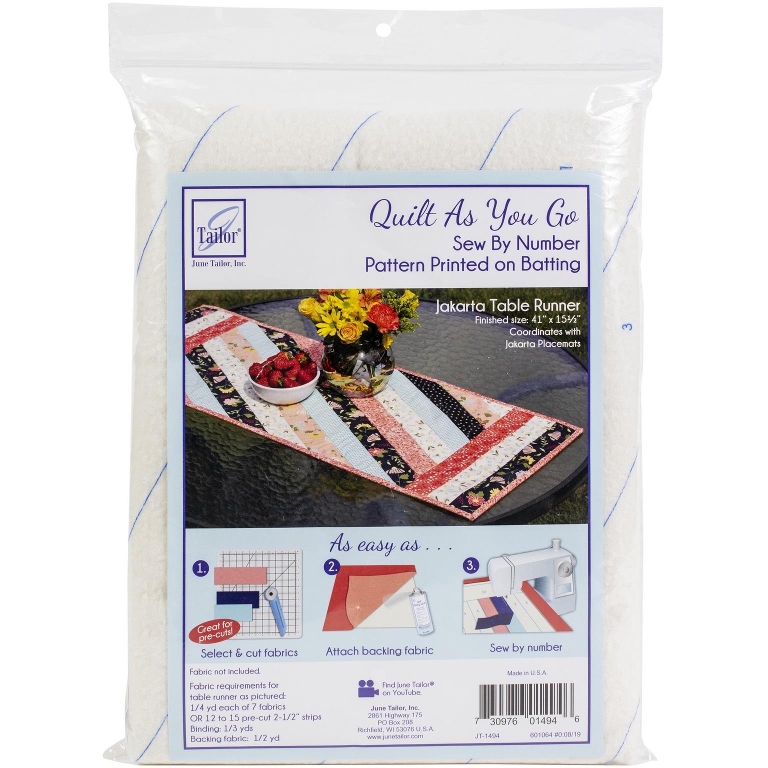 June Tailor Quilt As You Go Table Runner - Jakarta | HSN