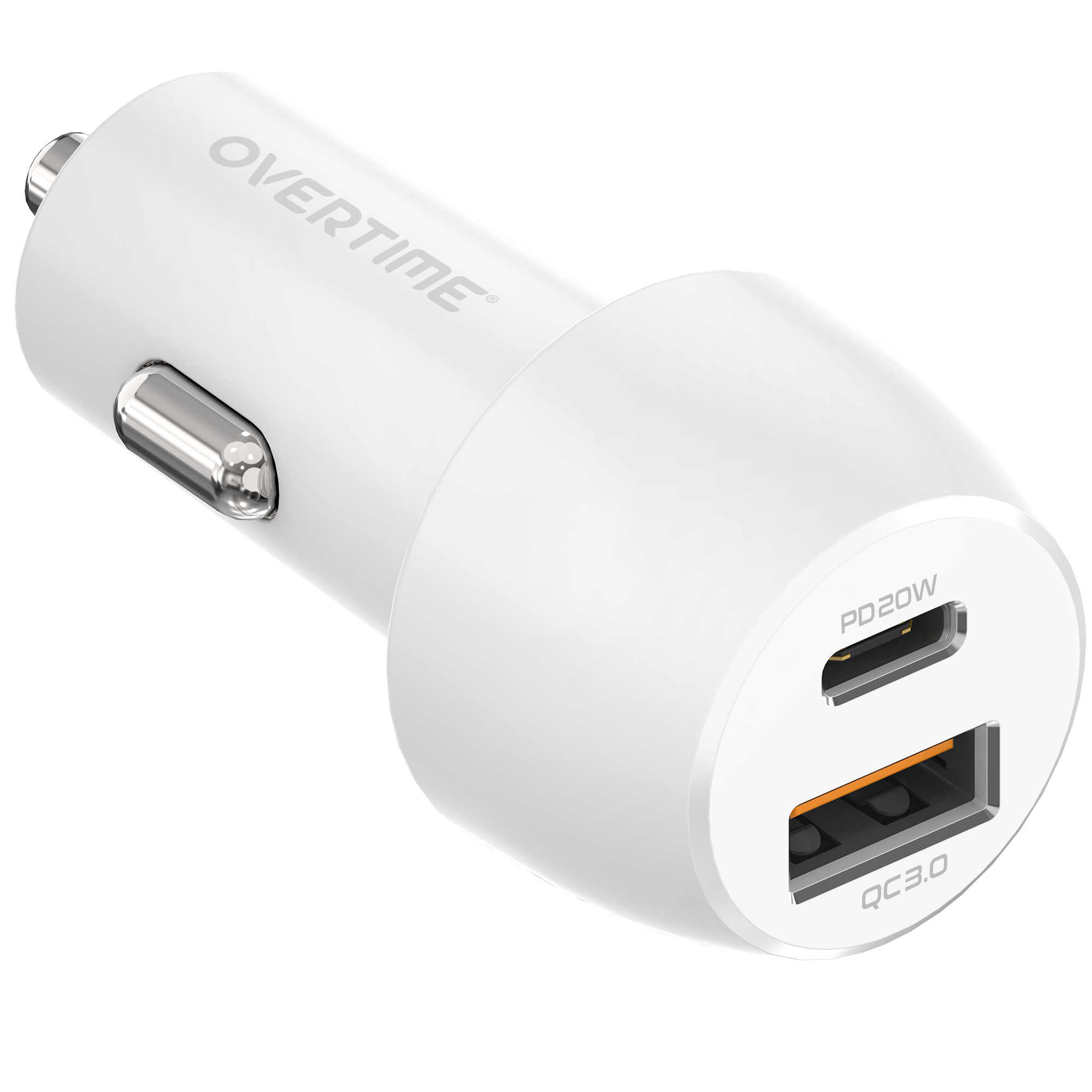 Overtime Fast Charge 20W/18W Dual Port Car Charger Adapter 21789828 HSN