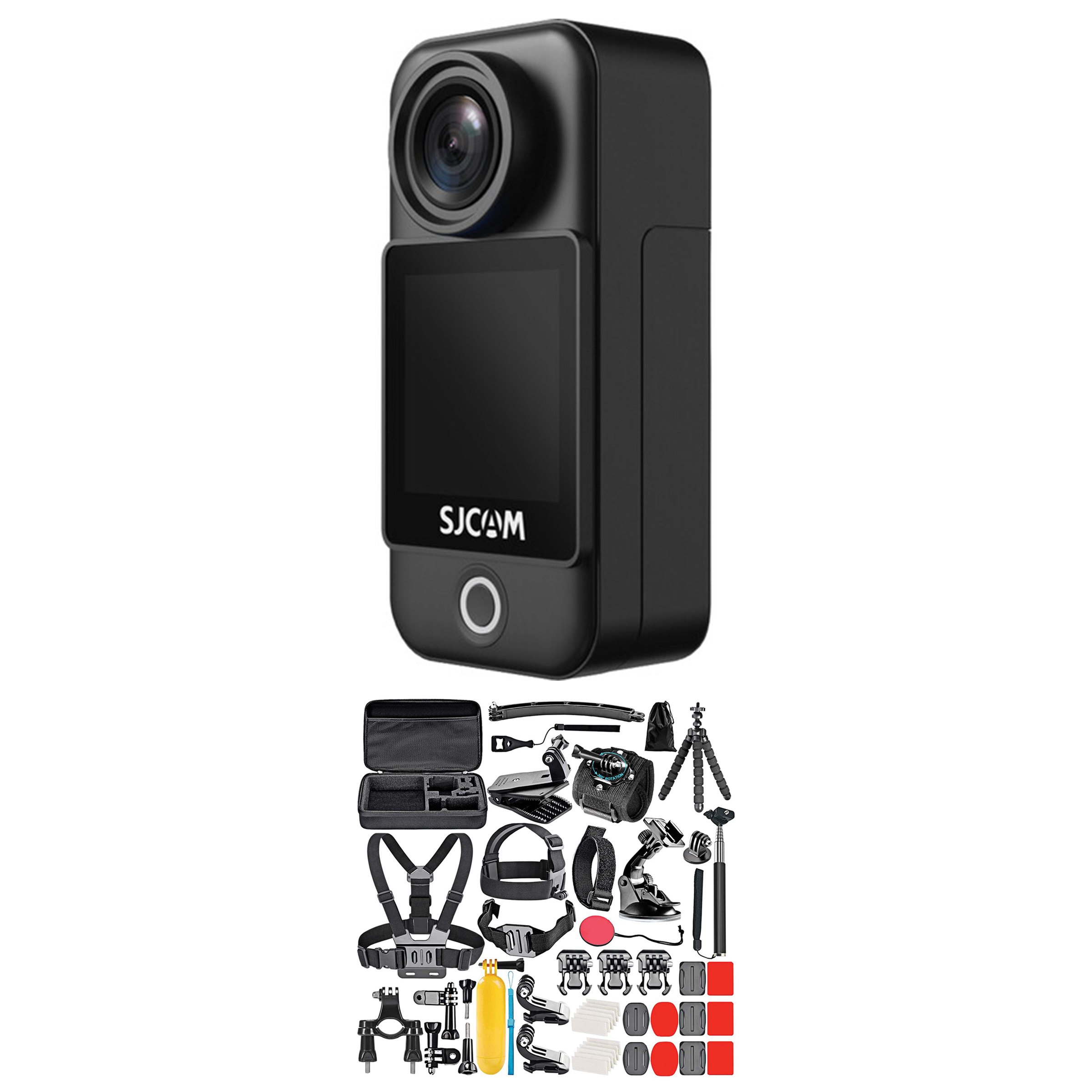 Hsn Camera SJCAM C300 4K Dual Touchscreen Action Camera with Accessories | HSN