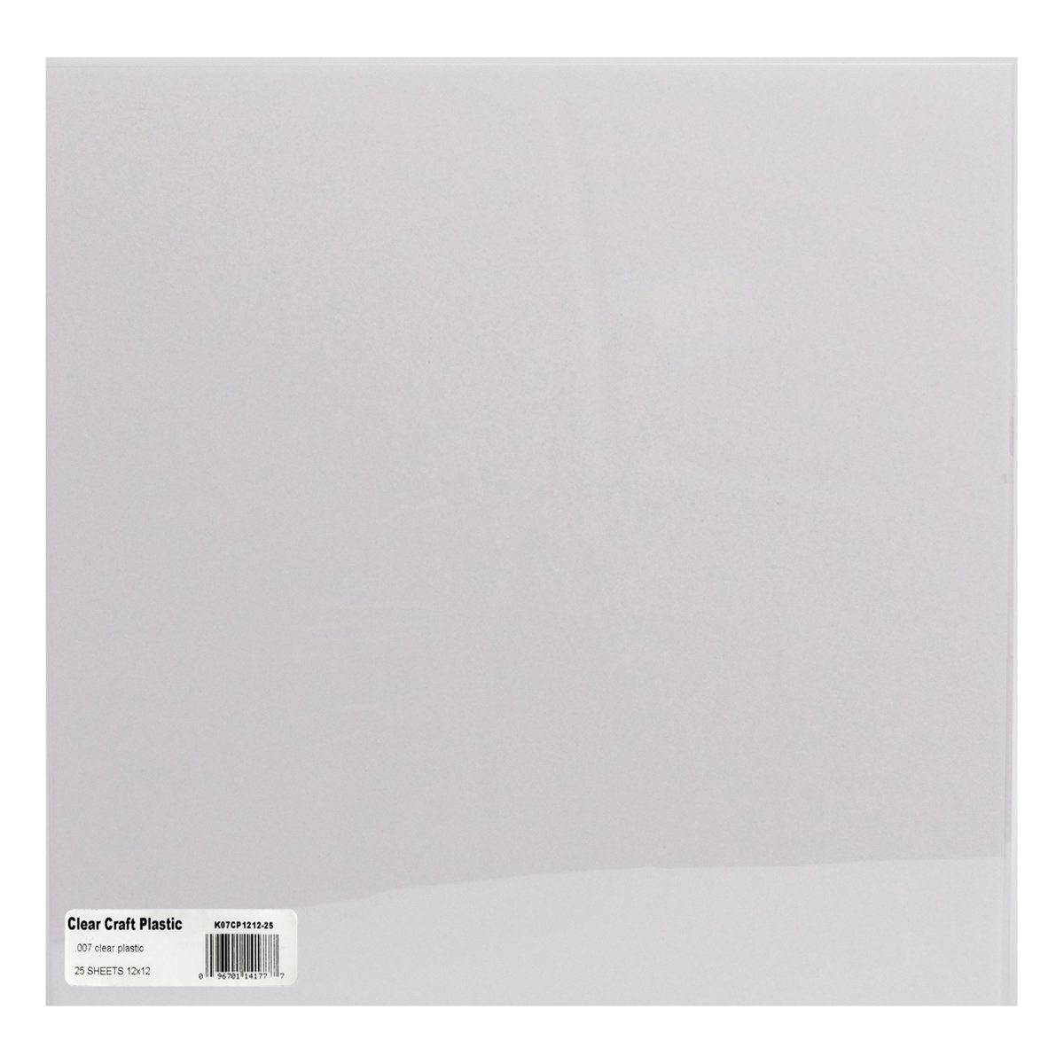 Grafix Craft Plastic Sheets 12X12 25/Pkg Clear .007 6354359 HSN