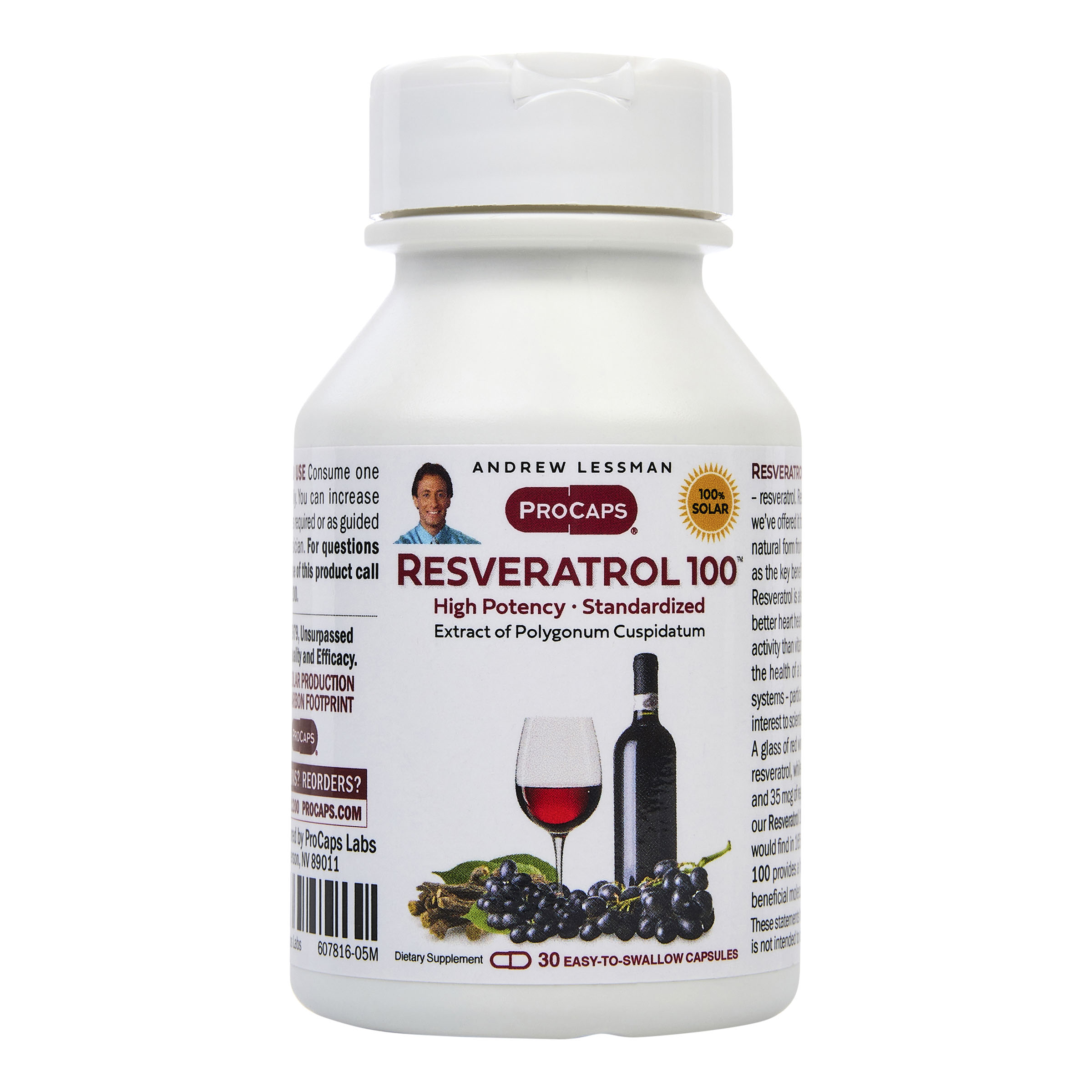 Resveratrol-100 - 30 Capsules - 2264829 | HSN