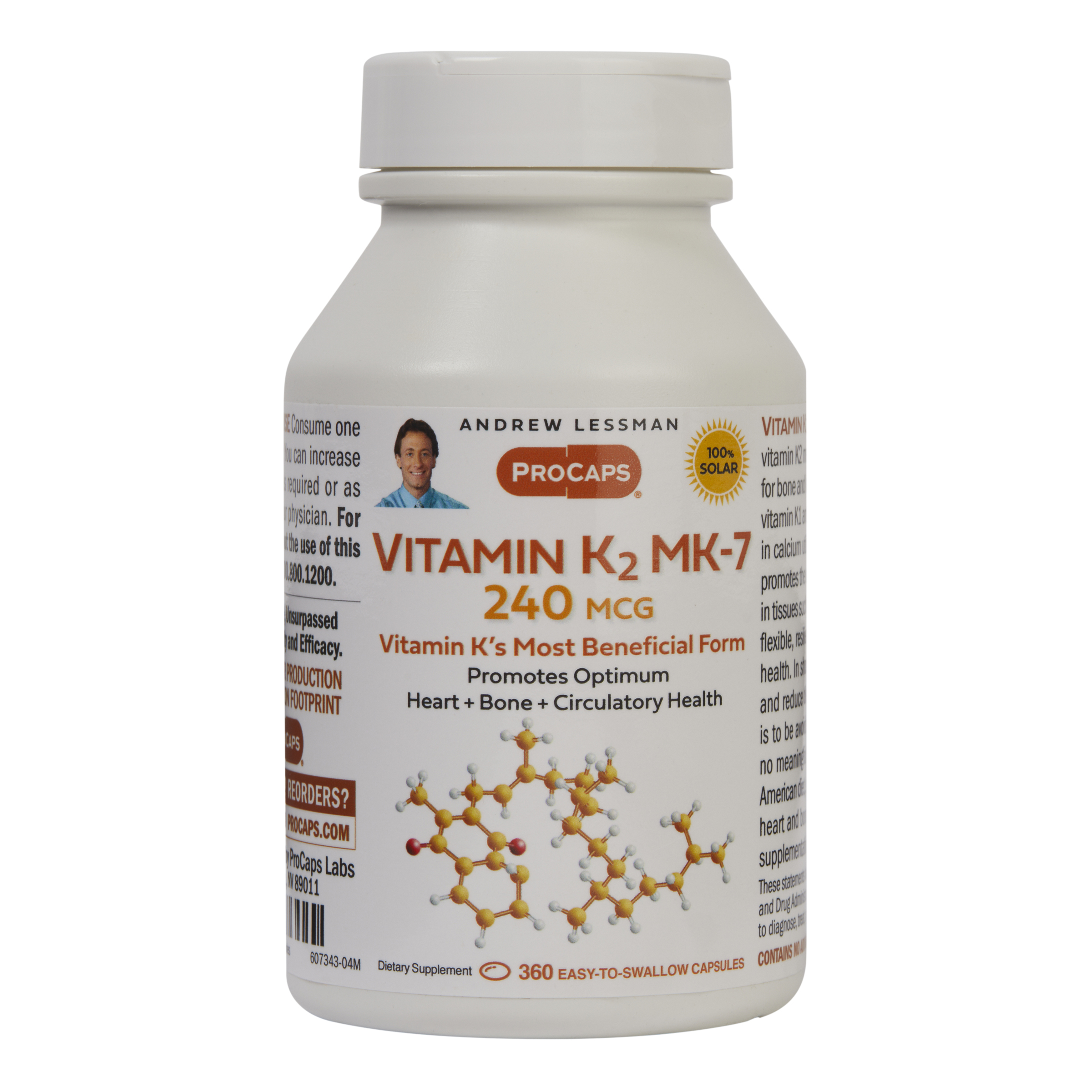 Vitamin K2 MK7 240 360 Capsules 9012422 HSN