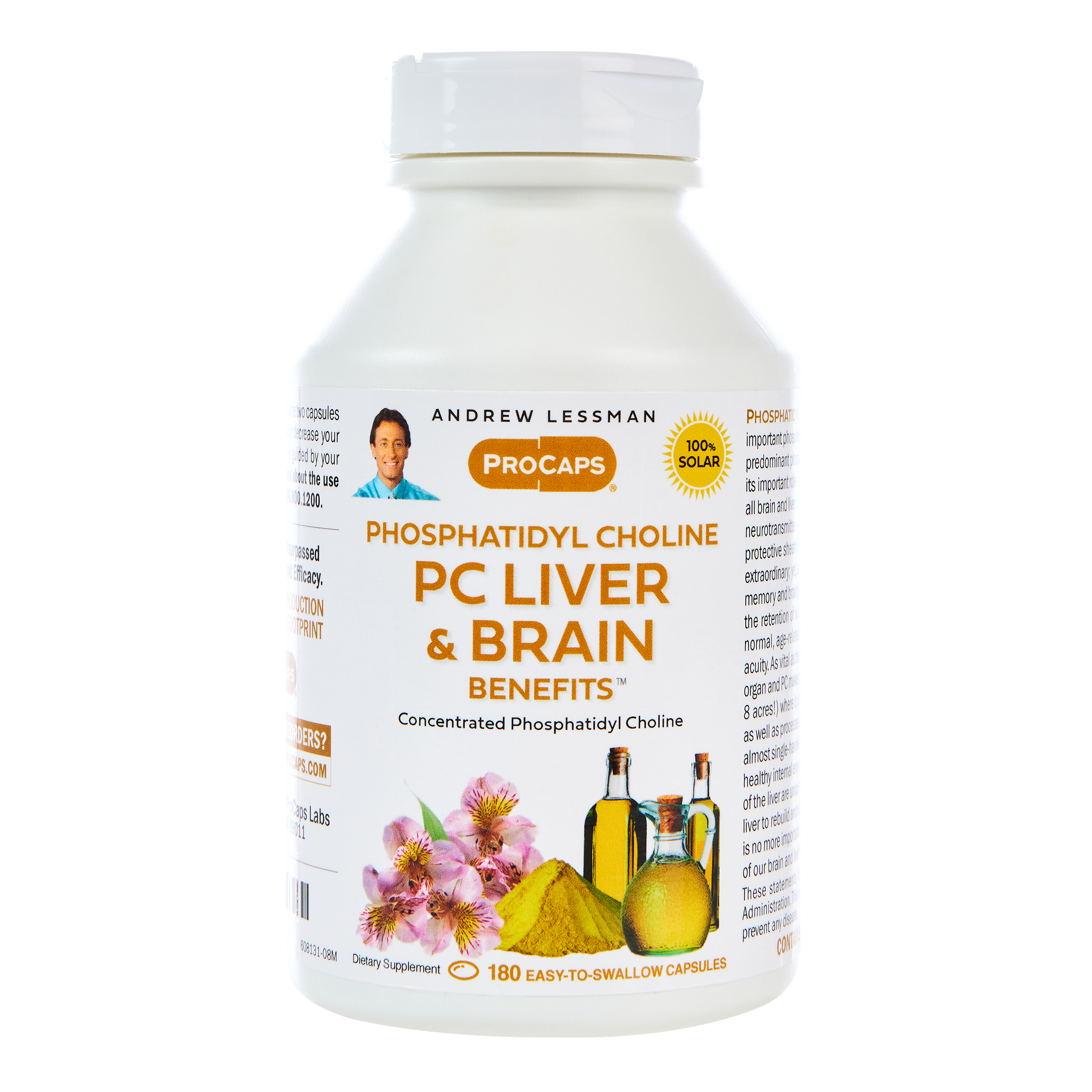 Phosphatidyl Choline Liver and Brain Benefits 180 Capsules 9792601