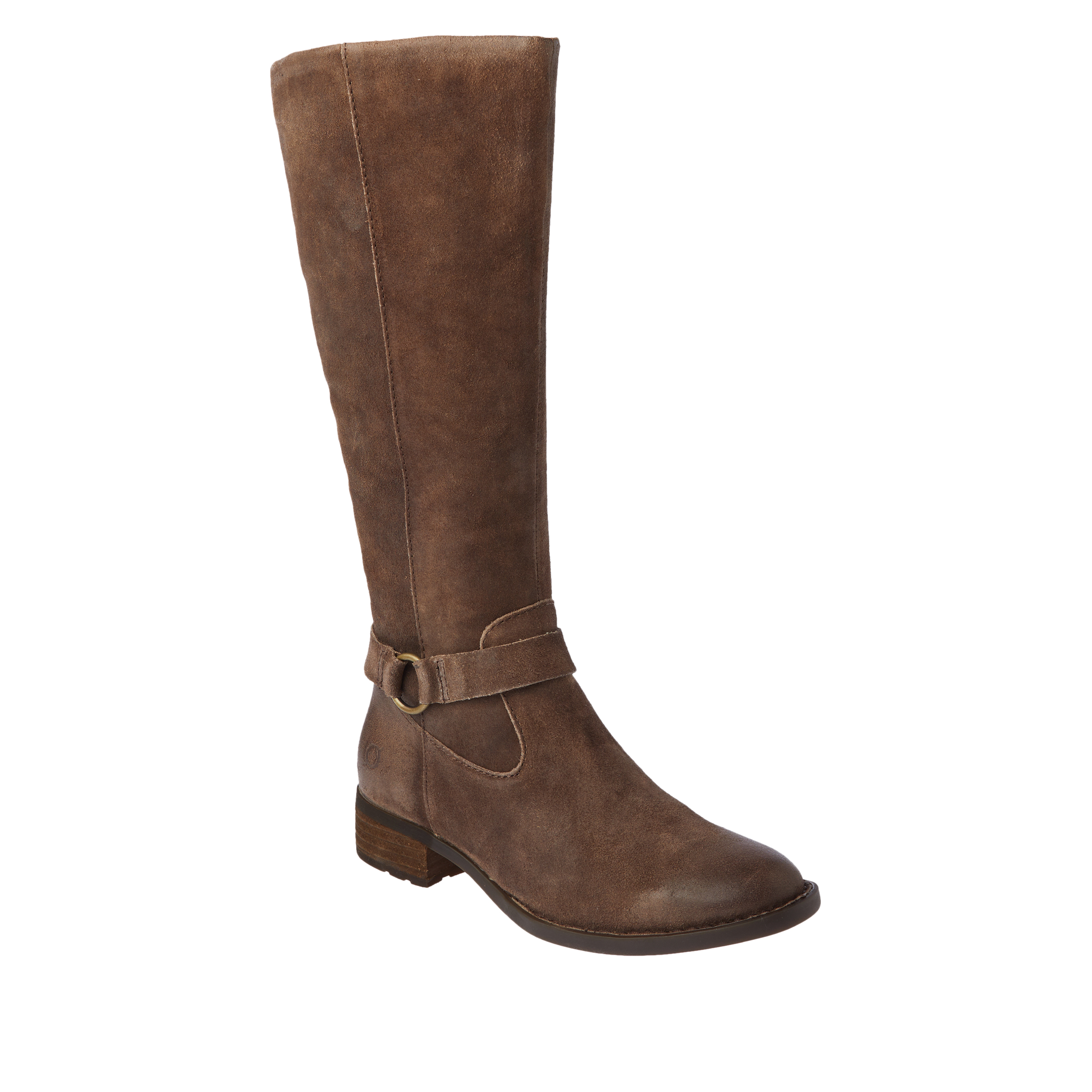 Born® Saddler Handcrafted Leather/Suede Tall Boot - 20536165 | HSN