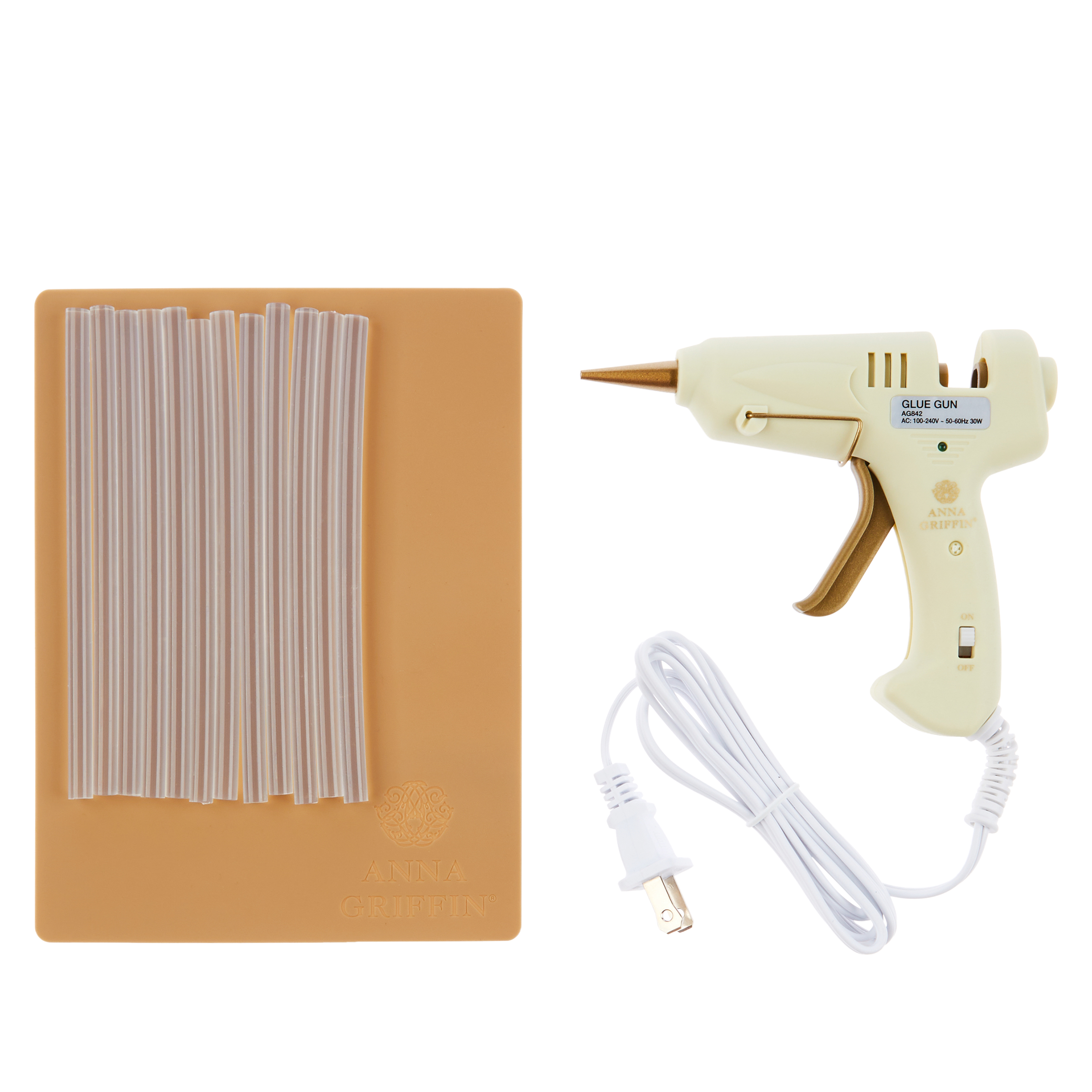 Anna Griffin® Glue Gun with Glue Sticks and Work Pad 20737768 HSN
