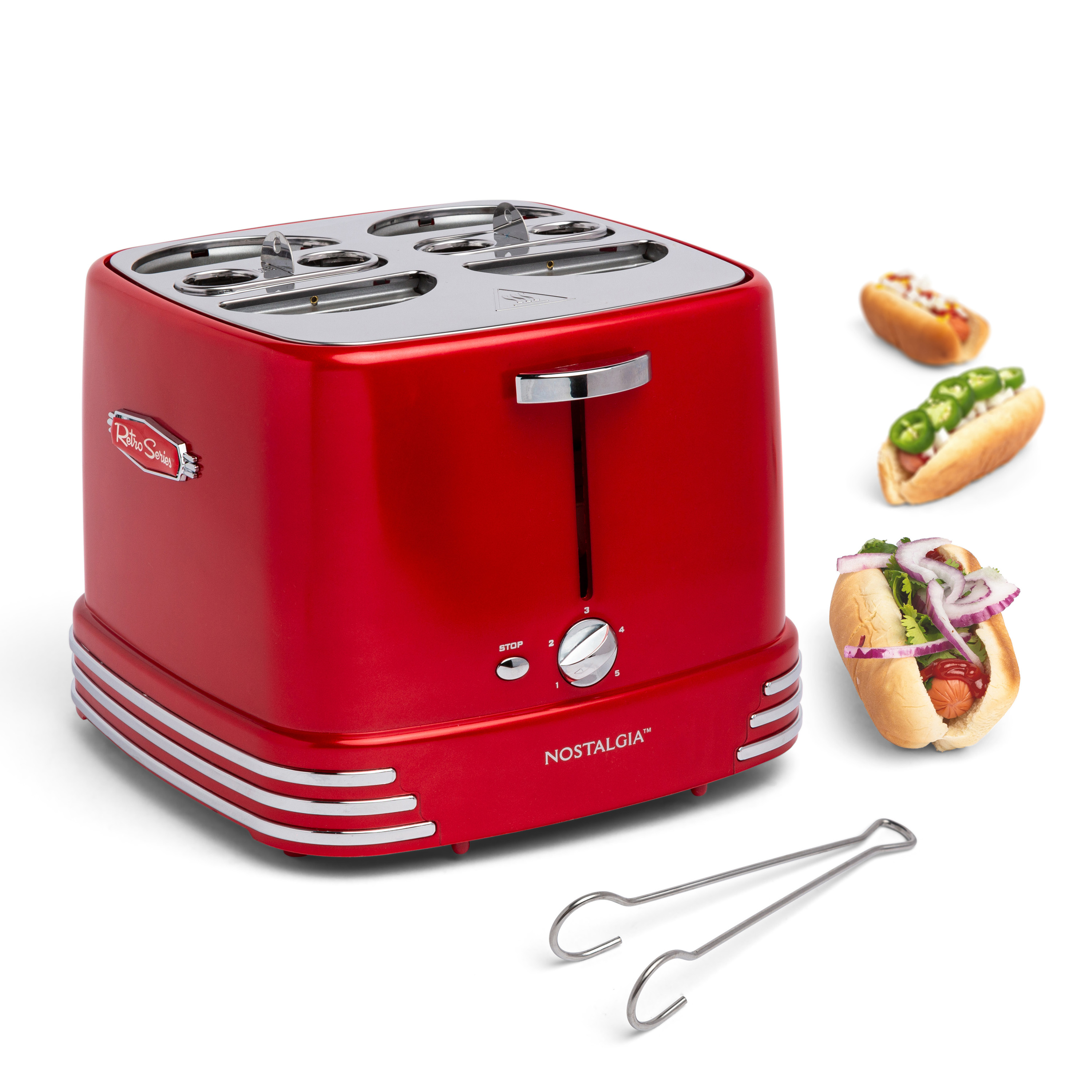 Nostalgia Retro Series 4-Slot Pop-Up Hot Dog Toaster | HSN