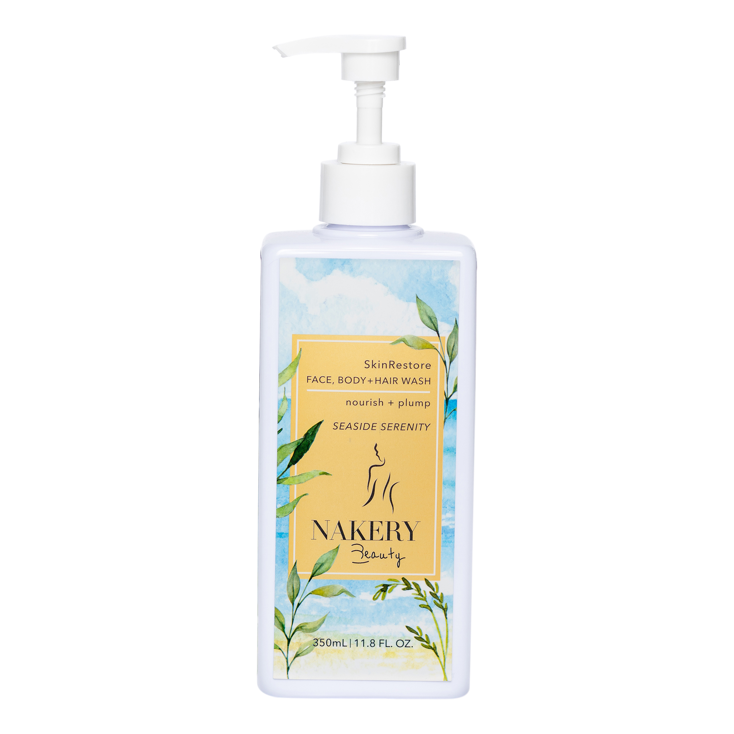 Nakery Beauty SkinRestore Face, Body & Hair Wash Seaside Serenity