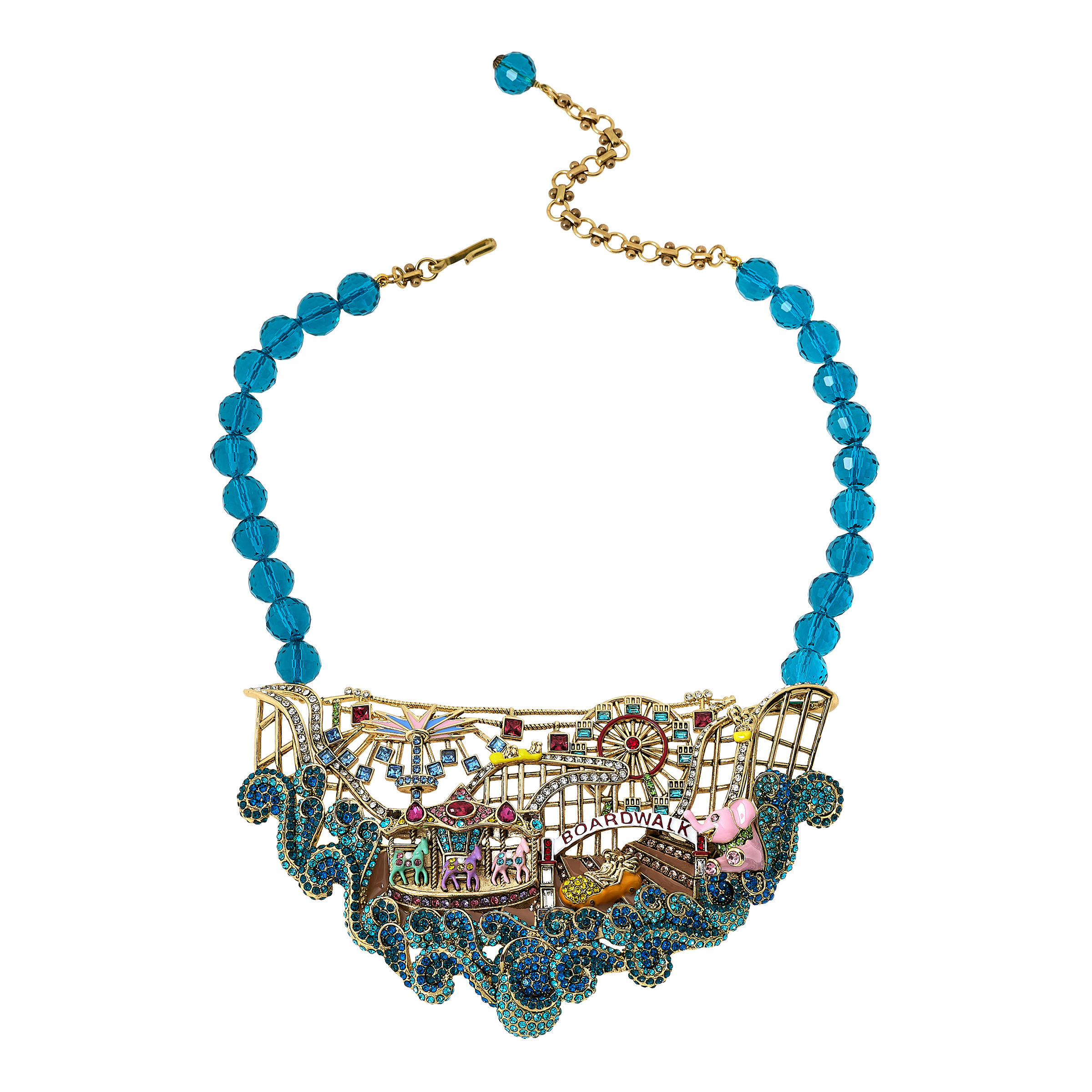 Heidi Daus Boardwalk Bling Crystal Beaded Collar Necklace - 21038381 | HSN