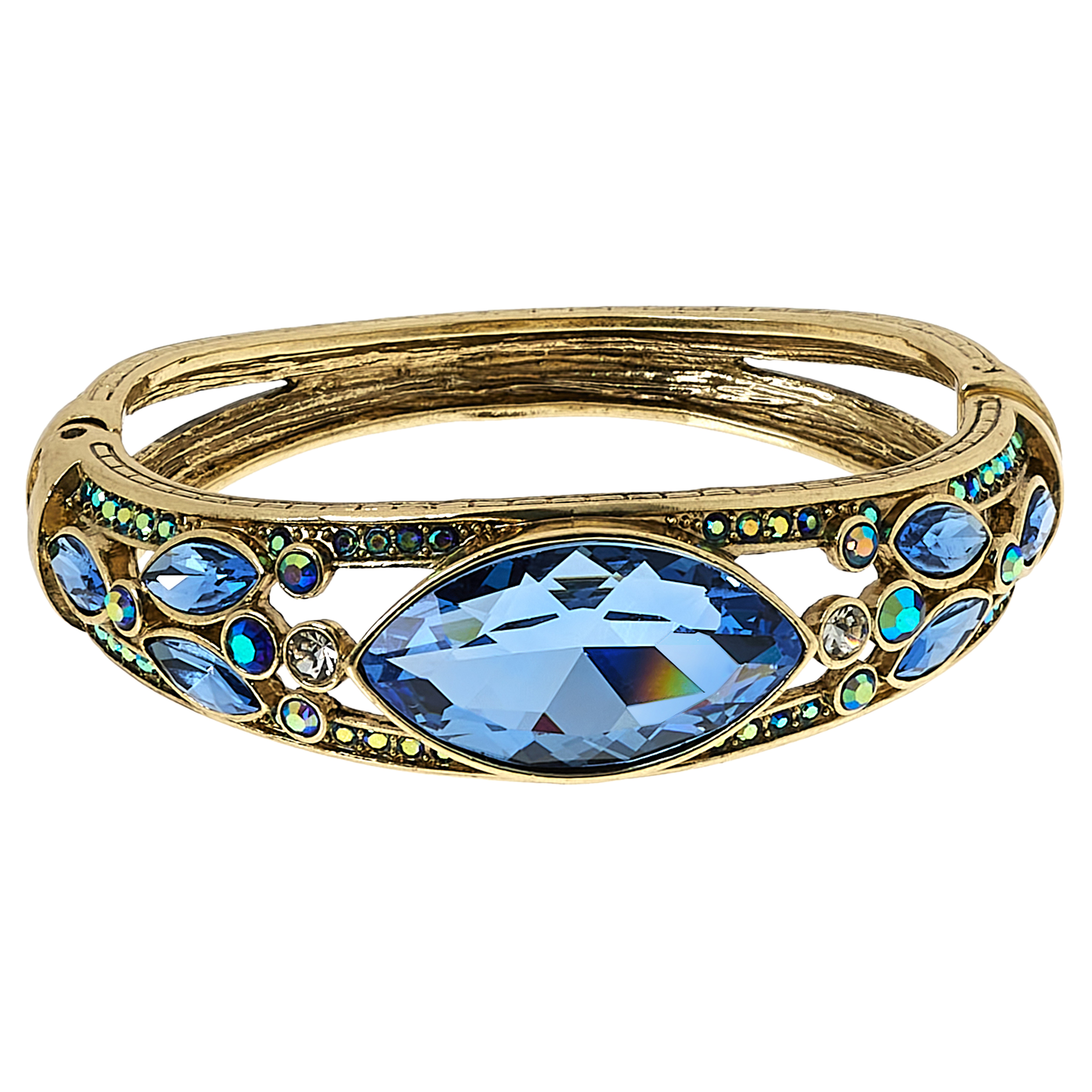 Heidi Daus Falling Waters Crystal and Glass Bangle Bracelet - 22389710 ...