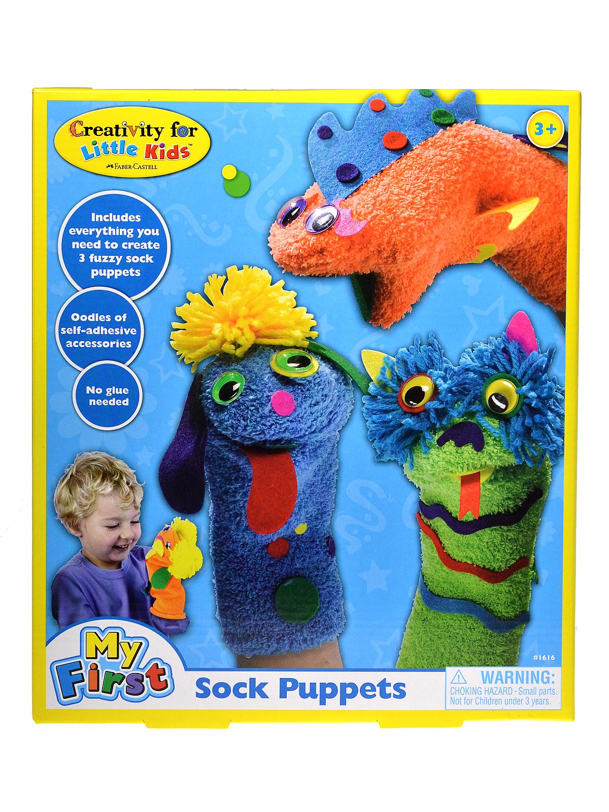 Creativity For Kids Make Your Own Sock Puppets Kit 8815203 HSN